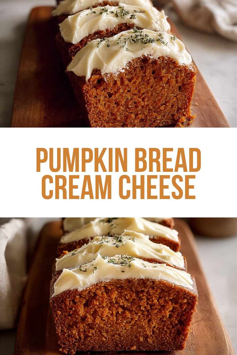Pumpkin Bread Cream Cheese