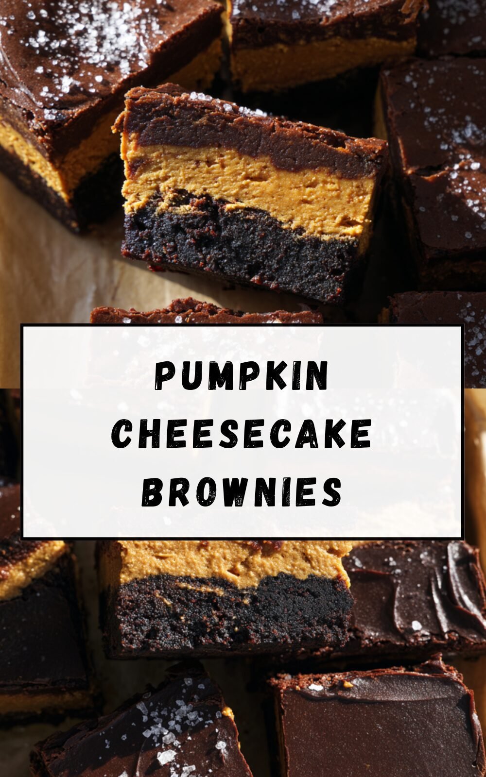 Pumpkin Cheesecake Brownies