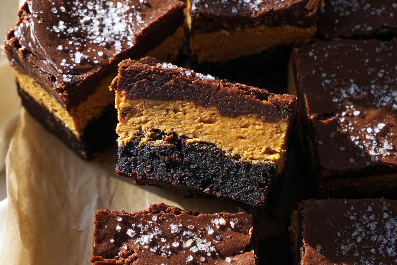 Pumpkin Cheesecake Brownies