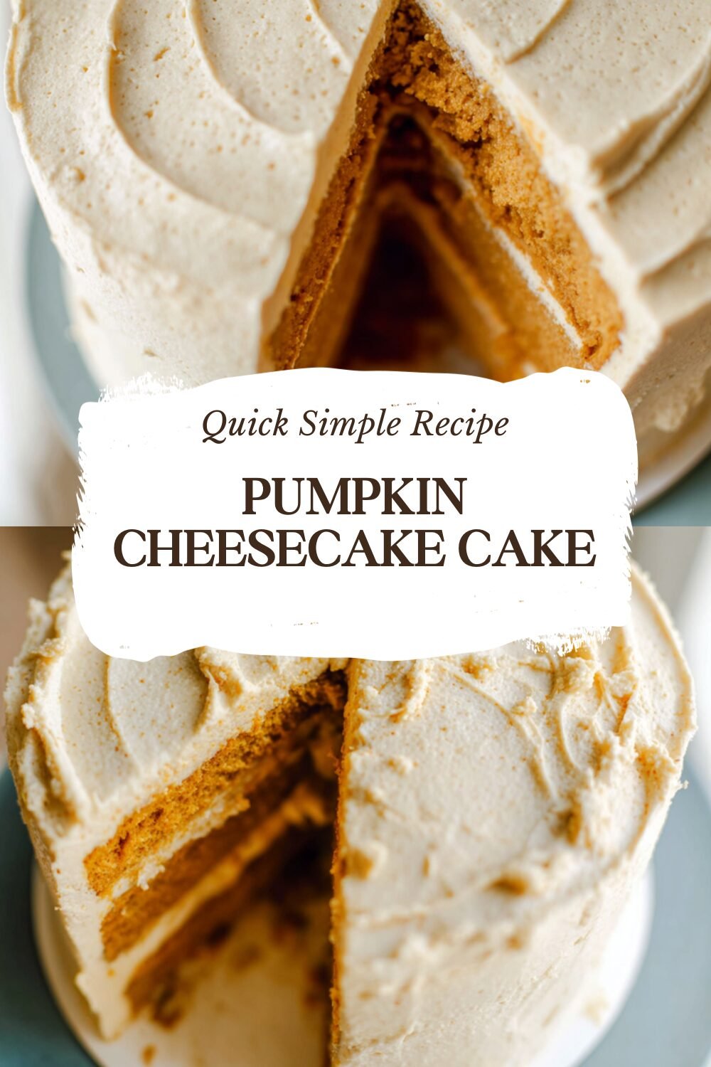 Pumpkin Cheesecake Cake