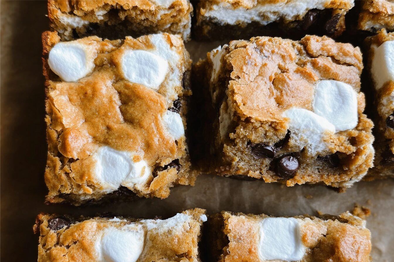 Pumpkin Marshmallow Blondies