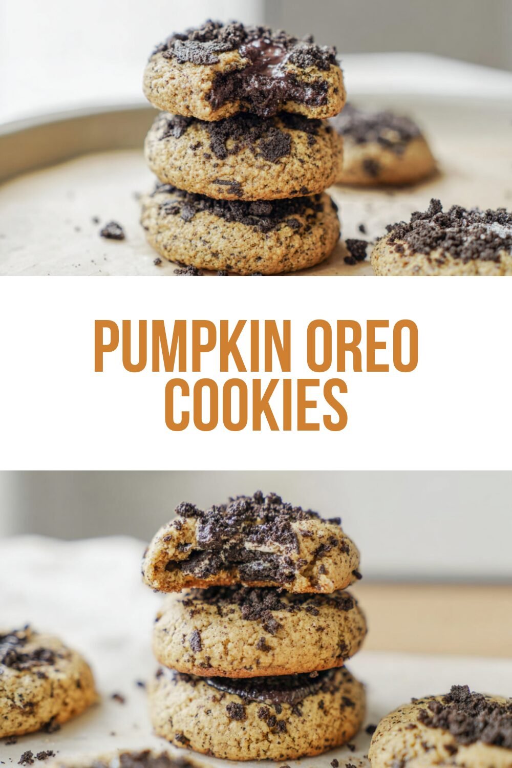 Pumpkin Oreo Cookies