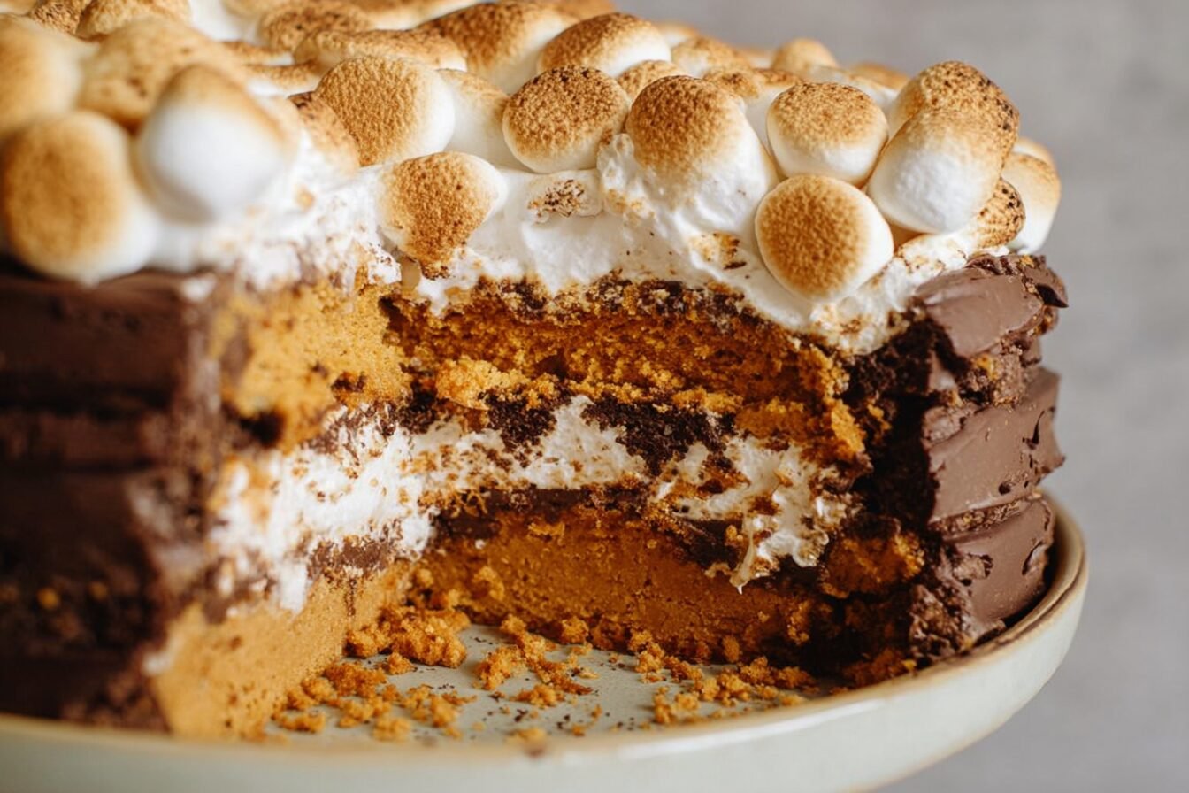 Pumpkin Smore Cake Recipe