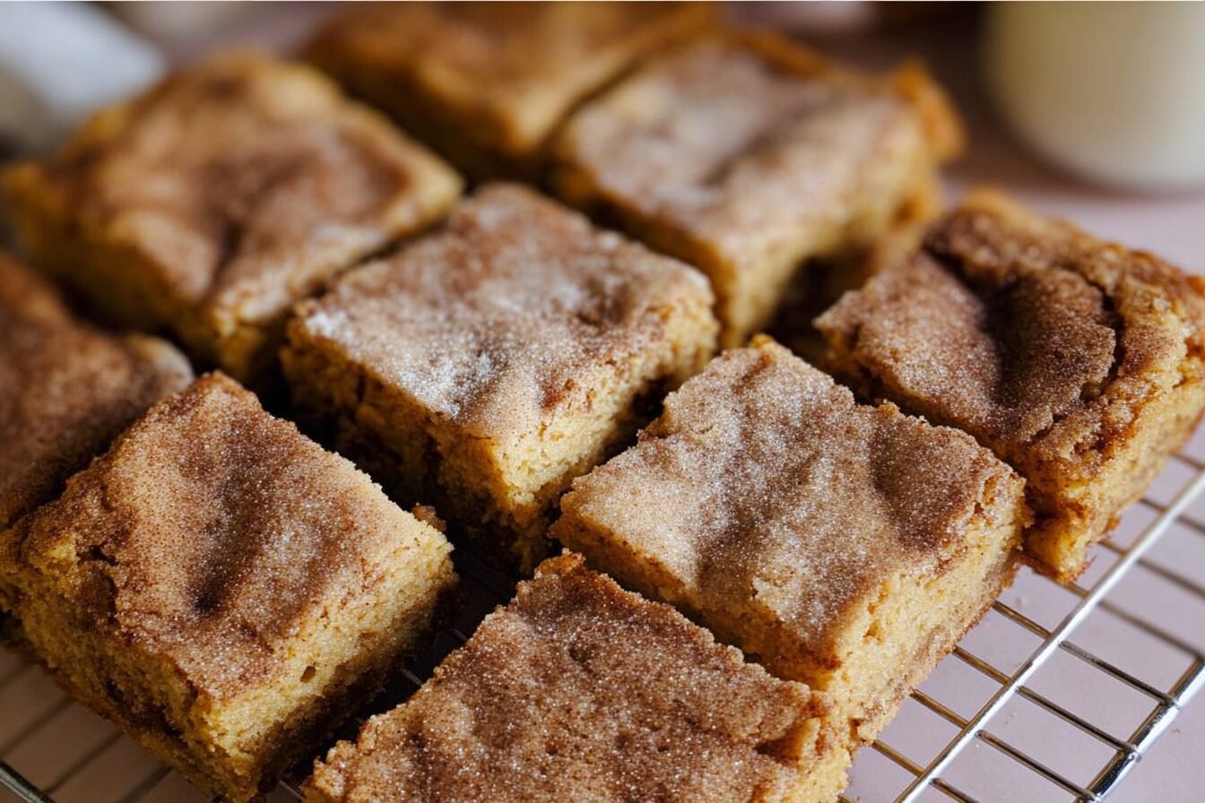 Pumpkin Snickerdoodle Blondies