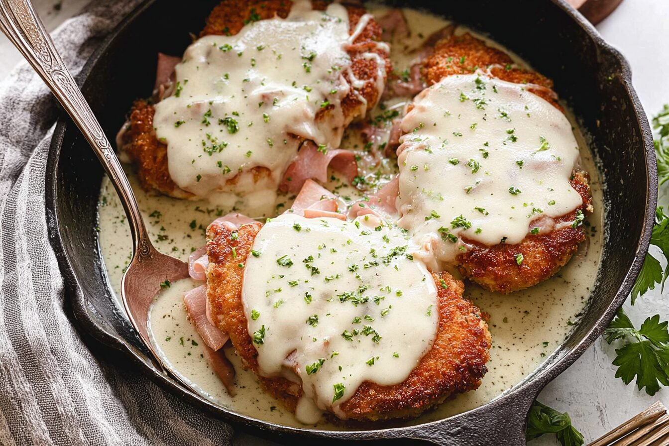 Skillet Chicken Cordon Bleu Recipe With Crispy Golden Crust 6 Skillet Chicken Cordon Bleu