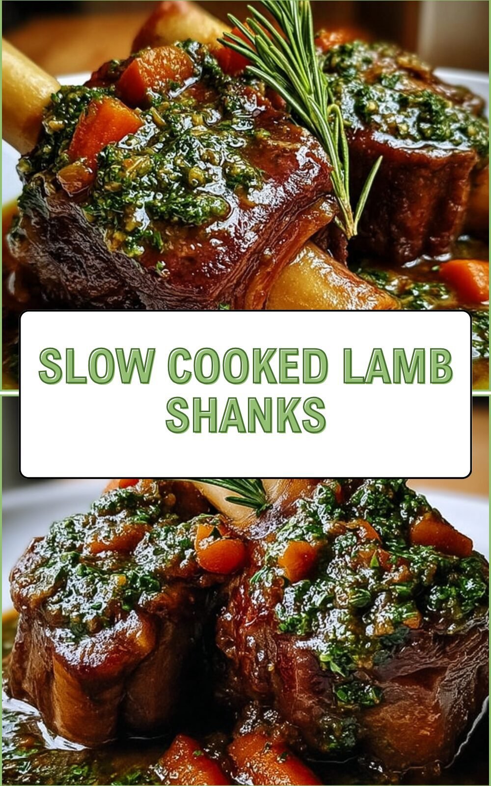 Slow Cooked Lamb Shanks