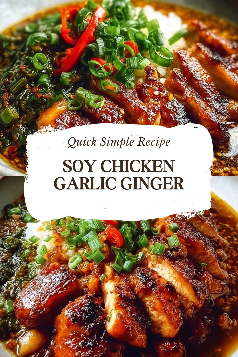 Sticky Ginger Soy Glazed Chicken Recipe With Rich Flavor 4 Soy Chicken Garlic Ginger