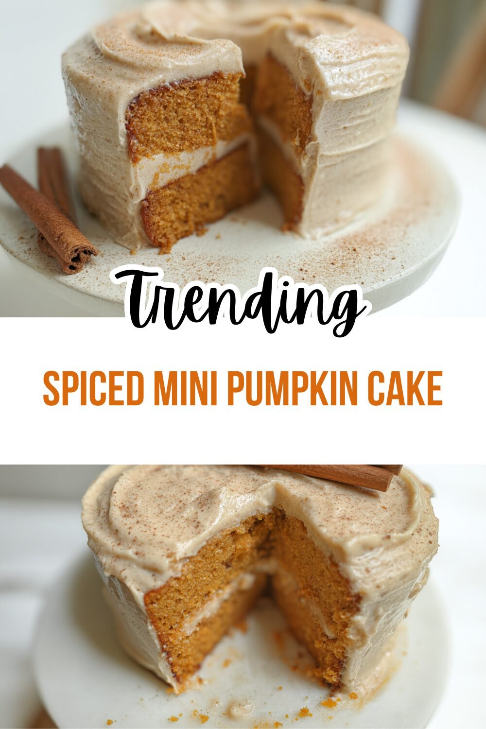Spiced Mini Pumpkin Cake