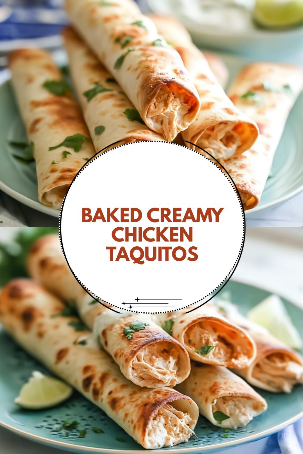 Baked Creamy Chicken Taquitos
