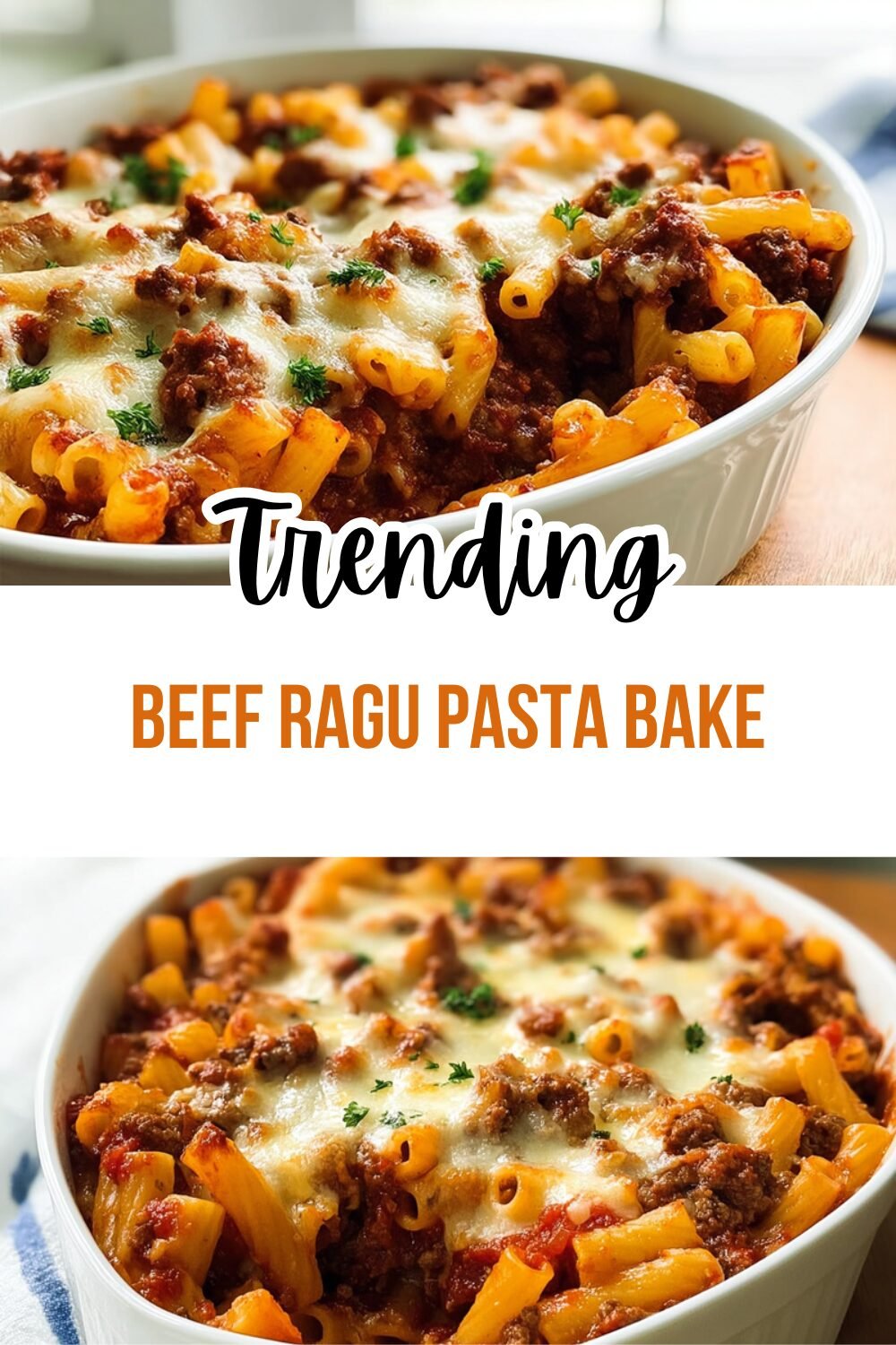 Beef Ragu Pasta Bake