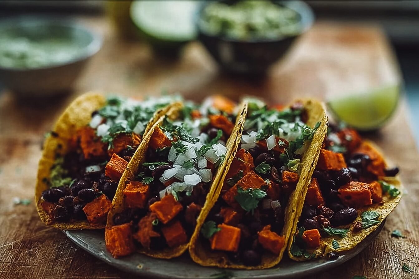 Black Bean Sweet Potato Tacos