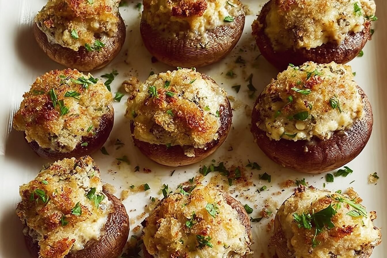 Boursin Stuffed Mushrooms