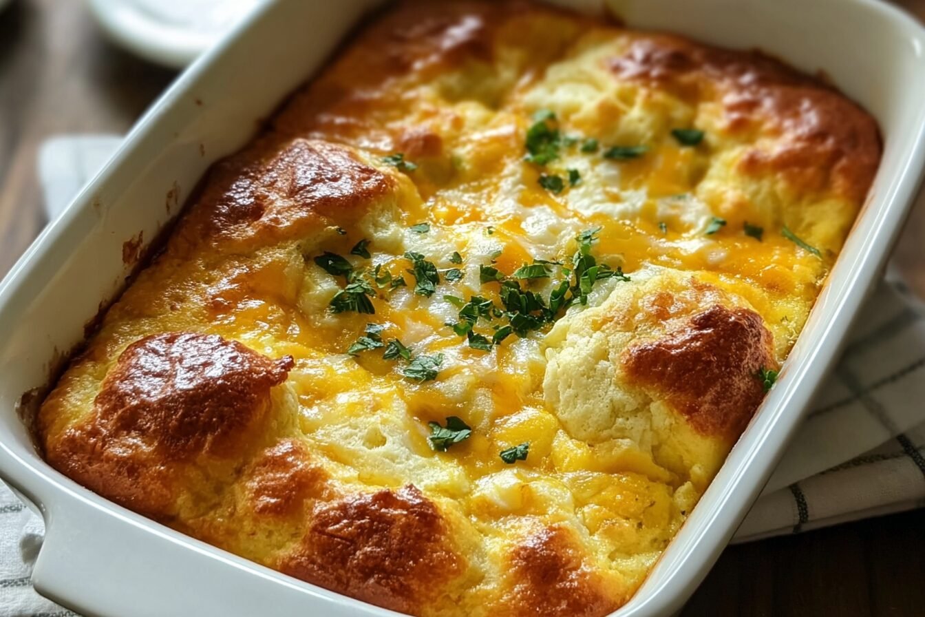 Breakfast Biscuit Egg Casserole