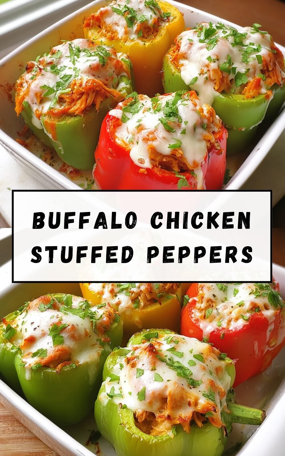 Buffalo Chicken Stuffed Peppers