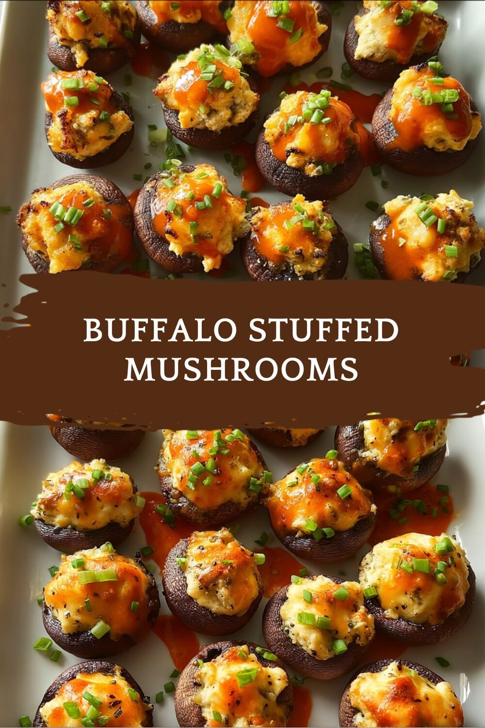 Buffalo Stuffed Mushrooms