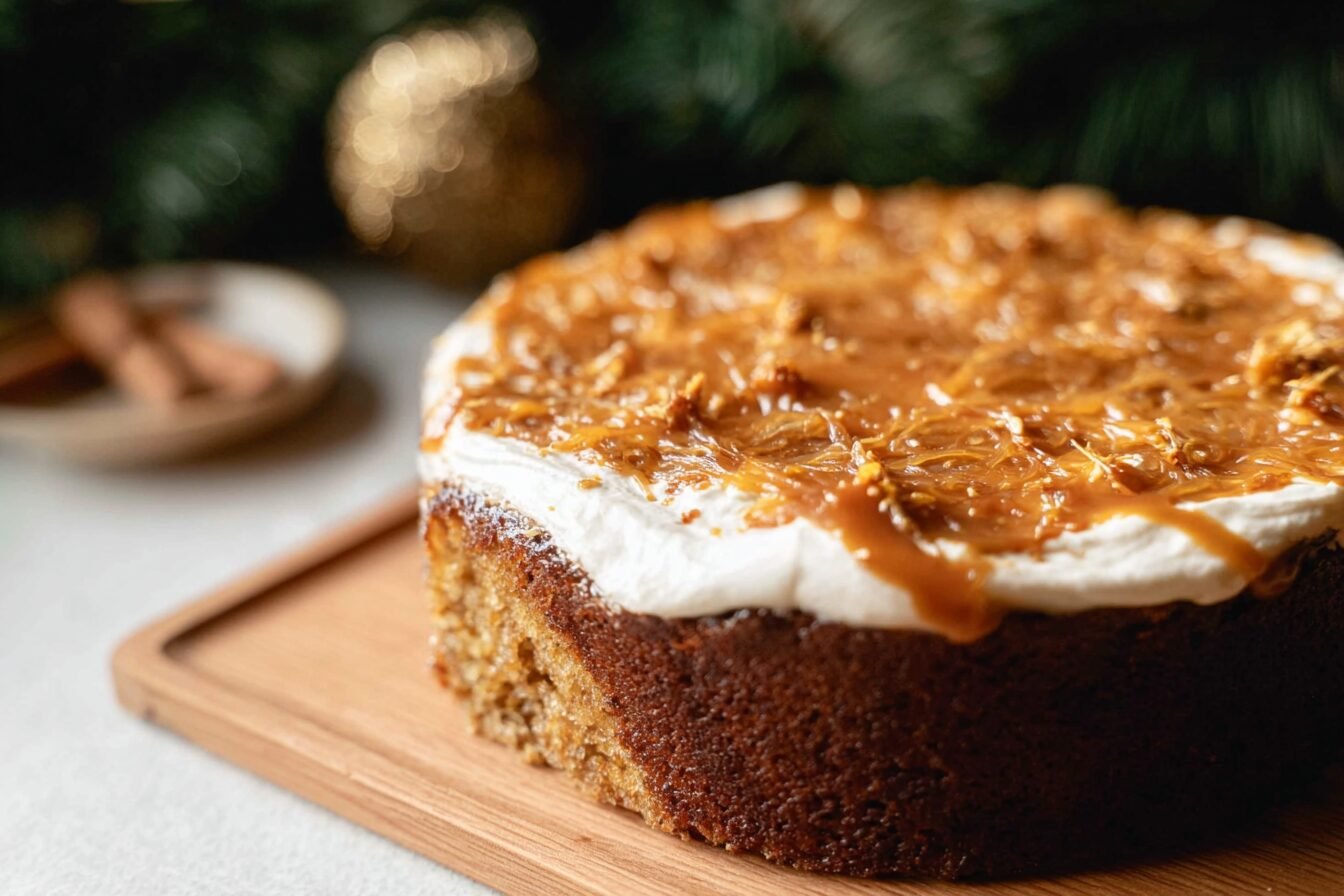 Caramel Brulee Latte Cake