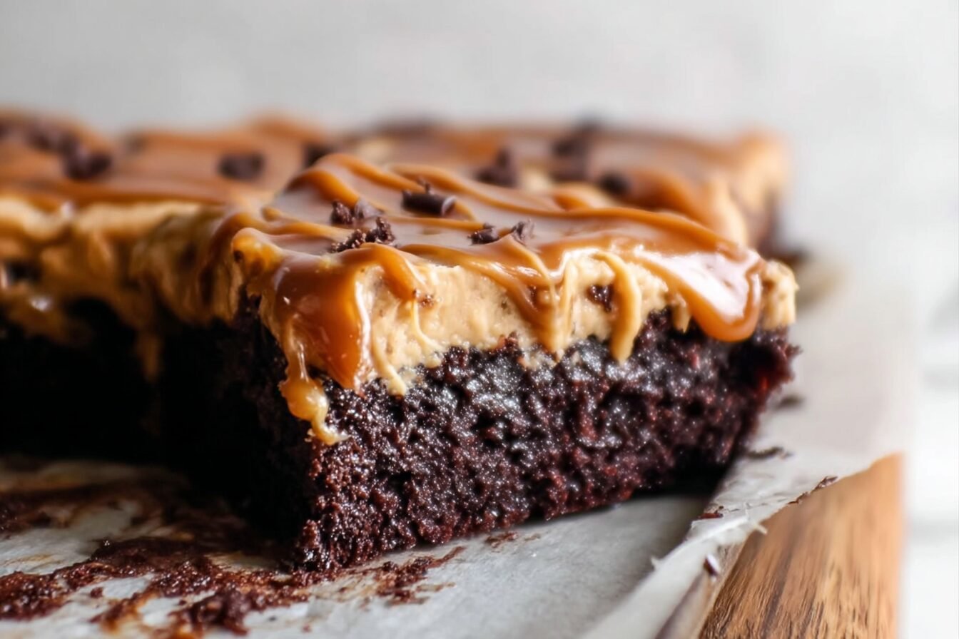 Chocolate Caramel Poke Cake