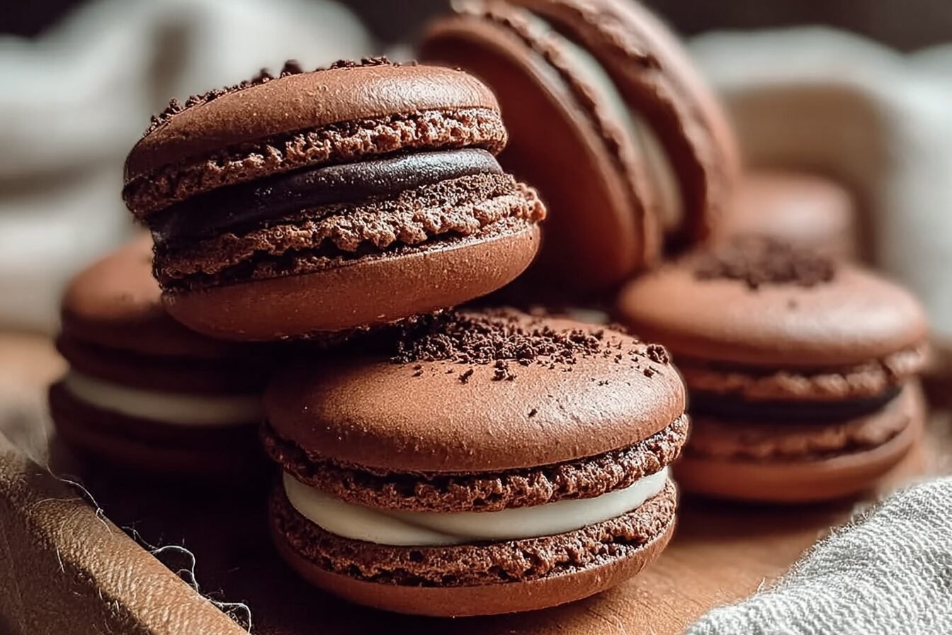 Chocolate Macarons