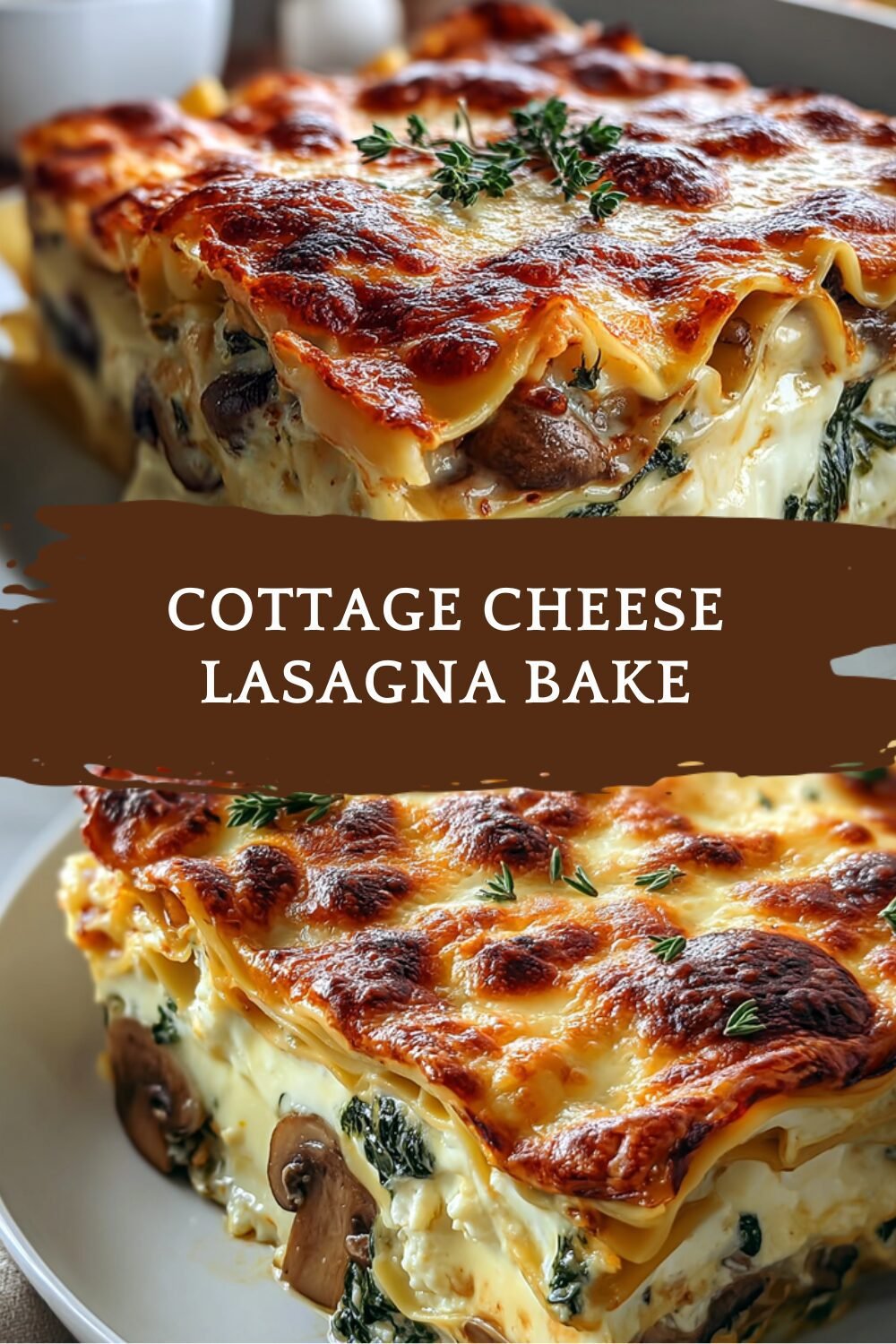 Cottage Cheese Lasagna Bake