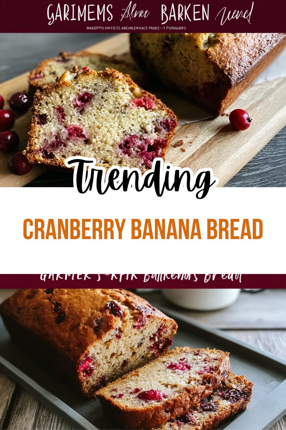 Cranberry Banana Bread
