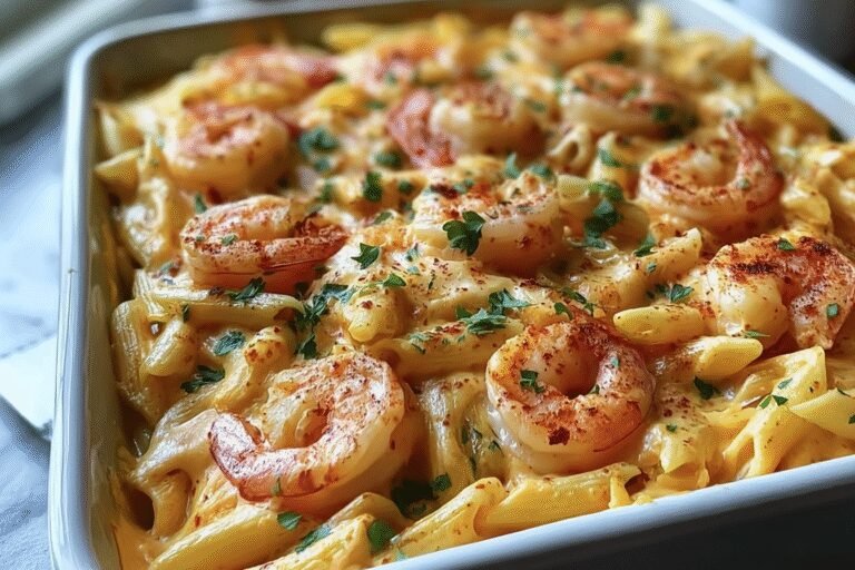 Creamy Cajun Shrimp Pasta Bake 13.Png