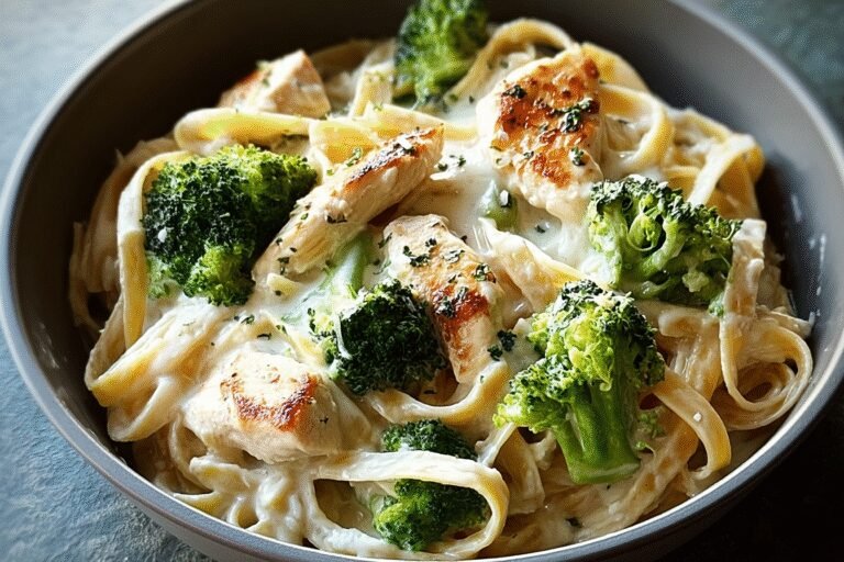 Creamy Chicken Alfredo Fettuccine With Broccoli 2.Png