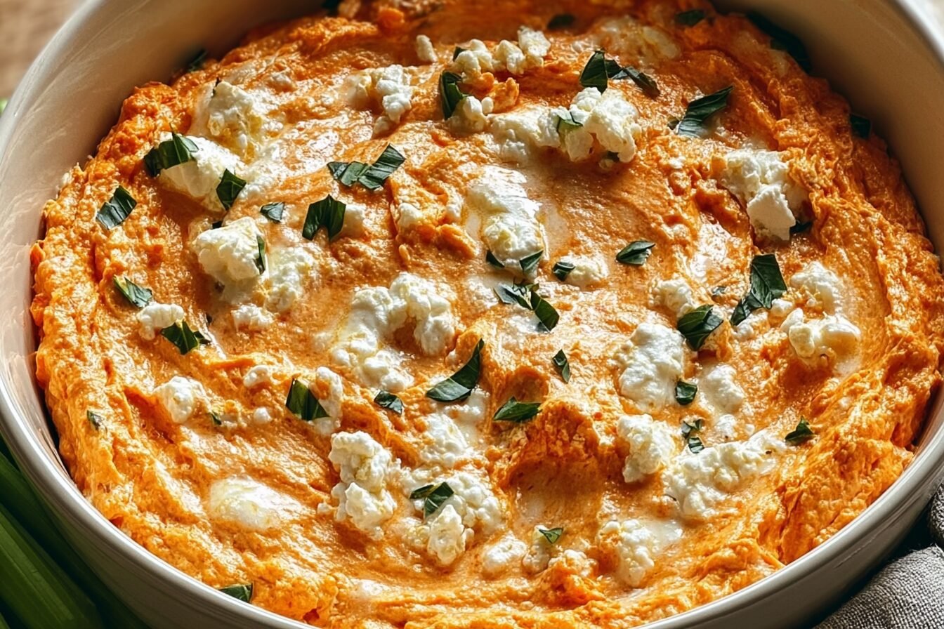 Crockpot Buffalo Chicken Dip