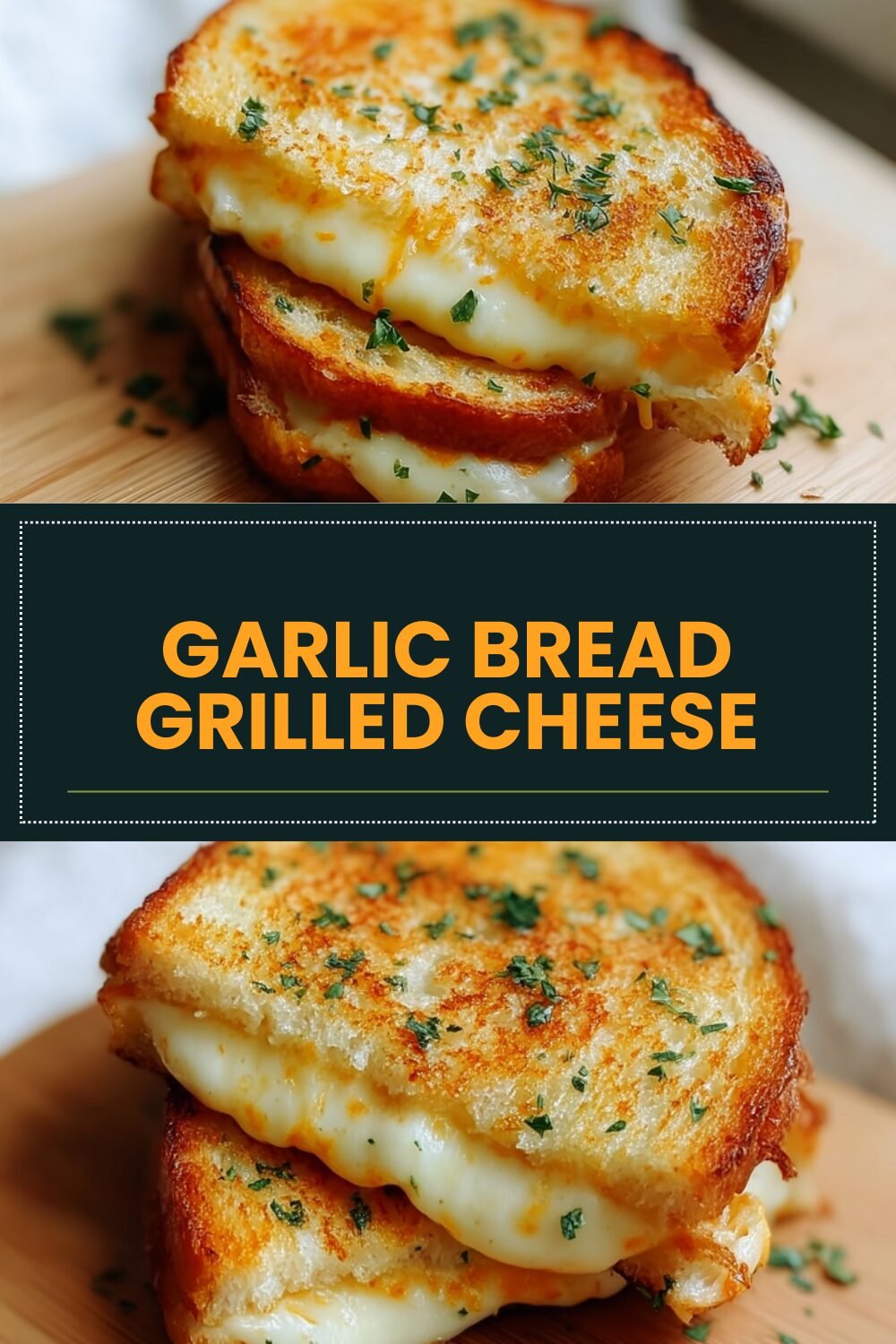 Garlic Bread Grilled Cheese