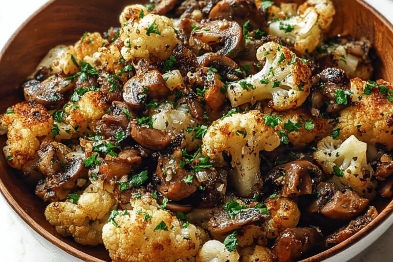 Garlic Mushrooms Cauliflower Skillet 26.Png