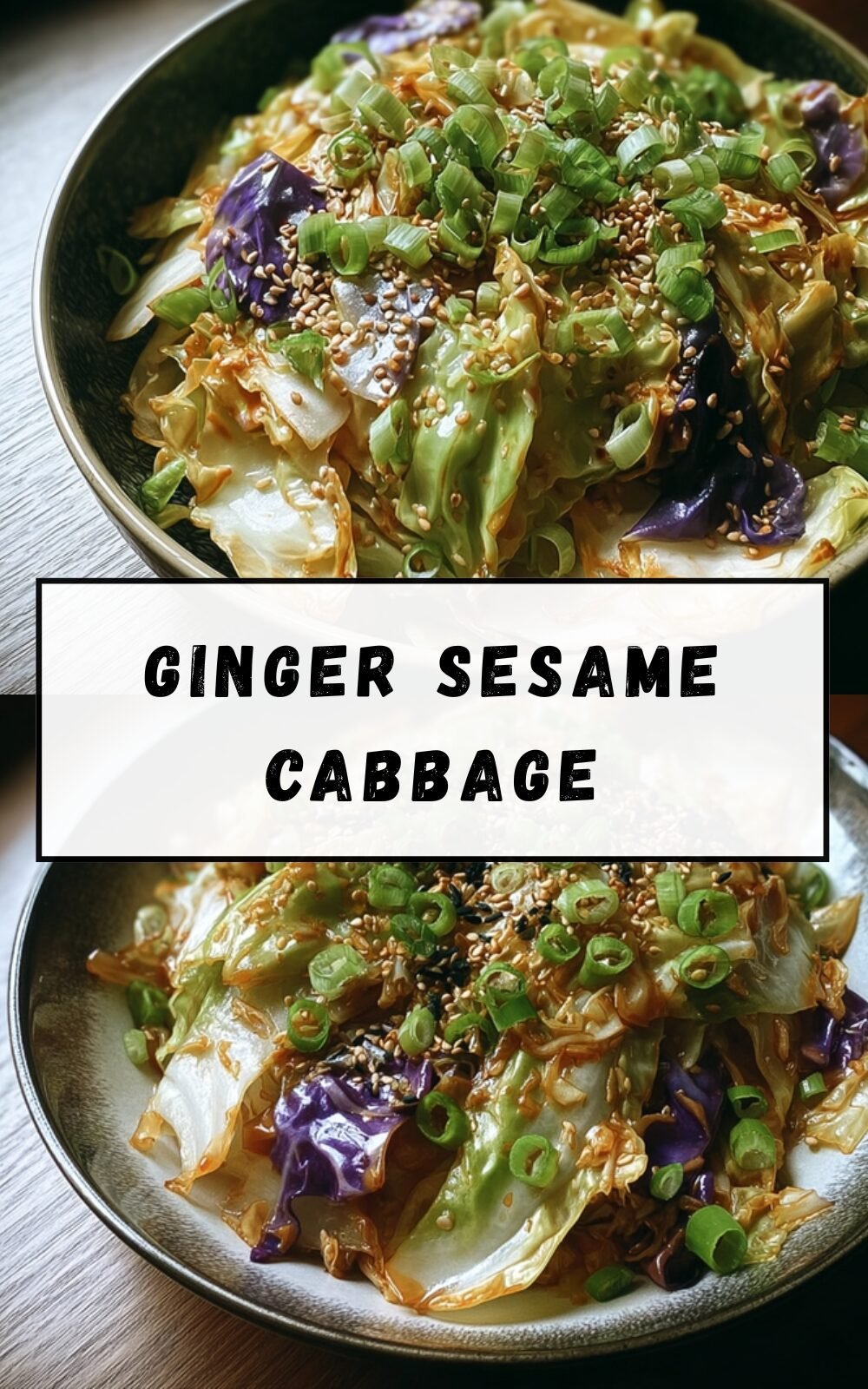 Ginger Sesame Cabbage