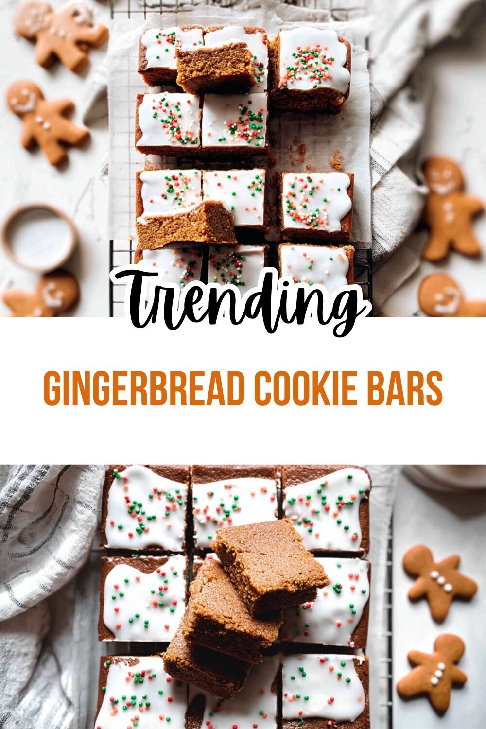 Gingerbread Cookie Bars