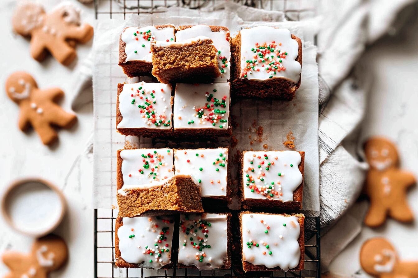 Gingerbread Cookie Bars