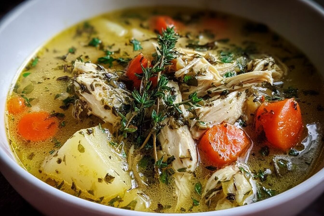 Herb Infused Chicken Soup