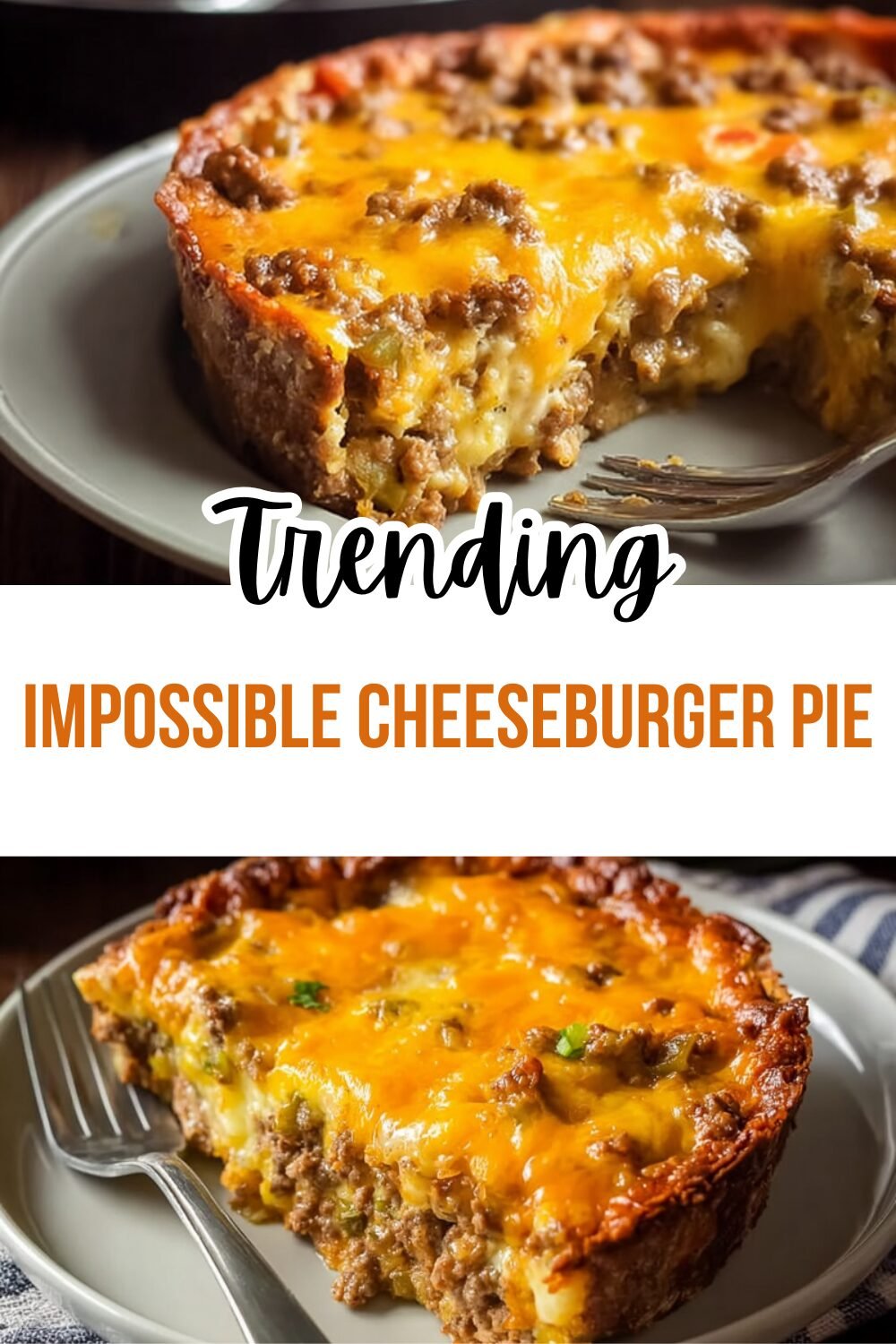 Impossible Cheeseburger Pie