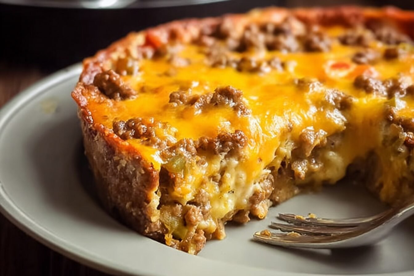 Impossible Cheeseburger Pie