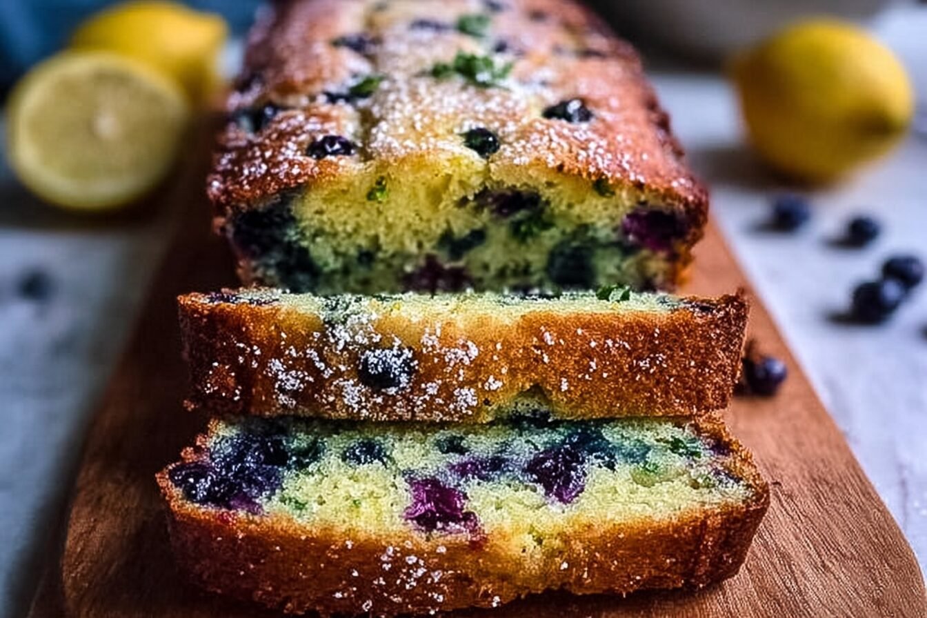 Lemon Blueberry Zucchini Bread