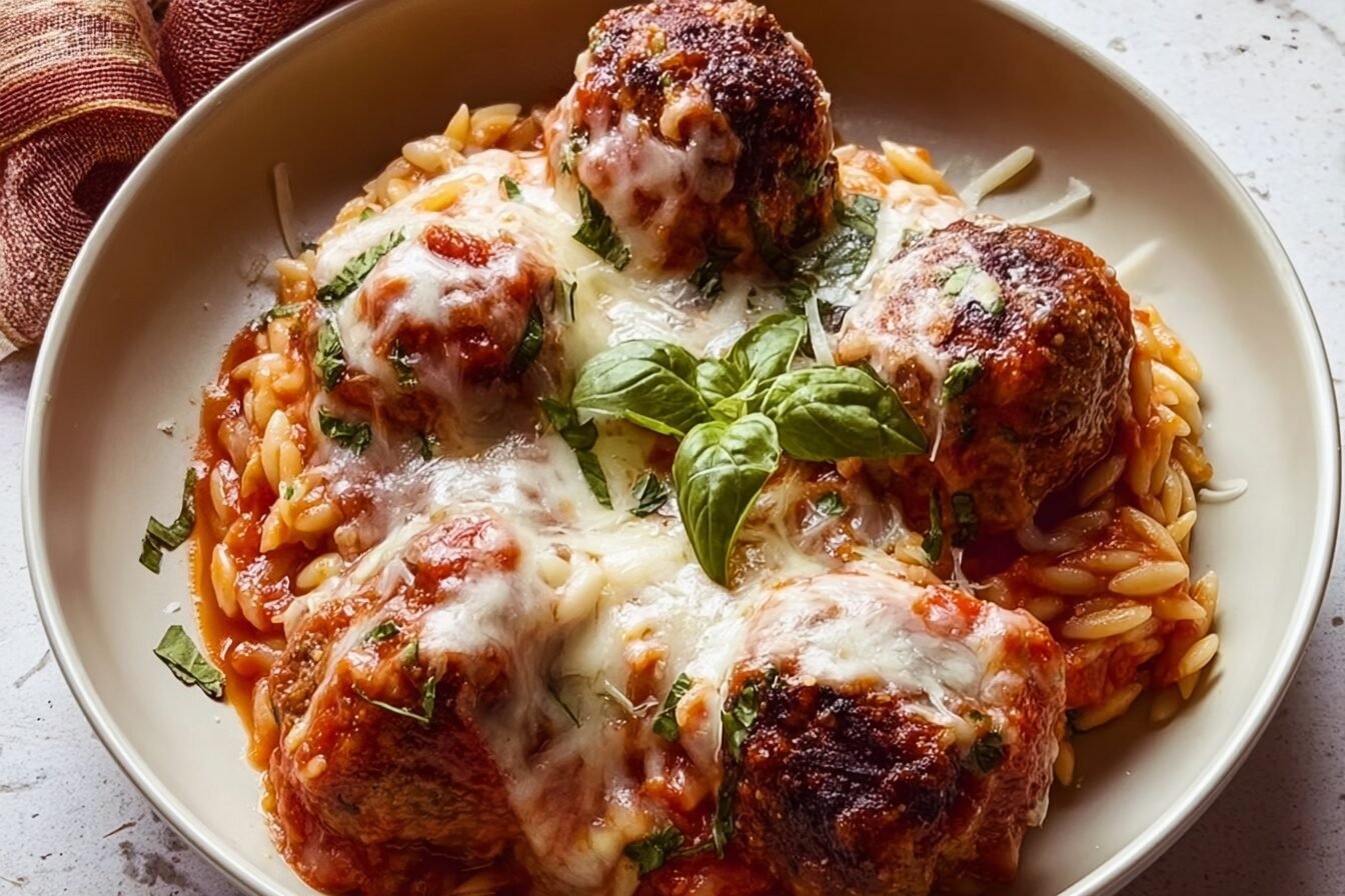 Meatball Parm Orzo