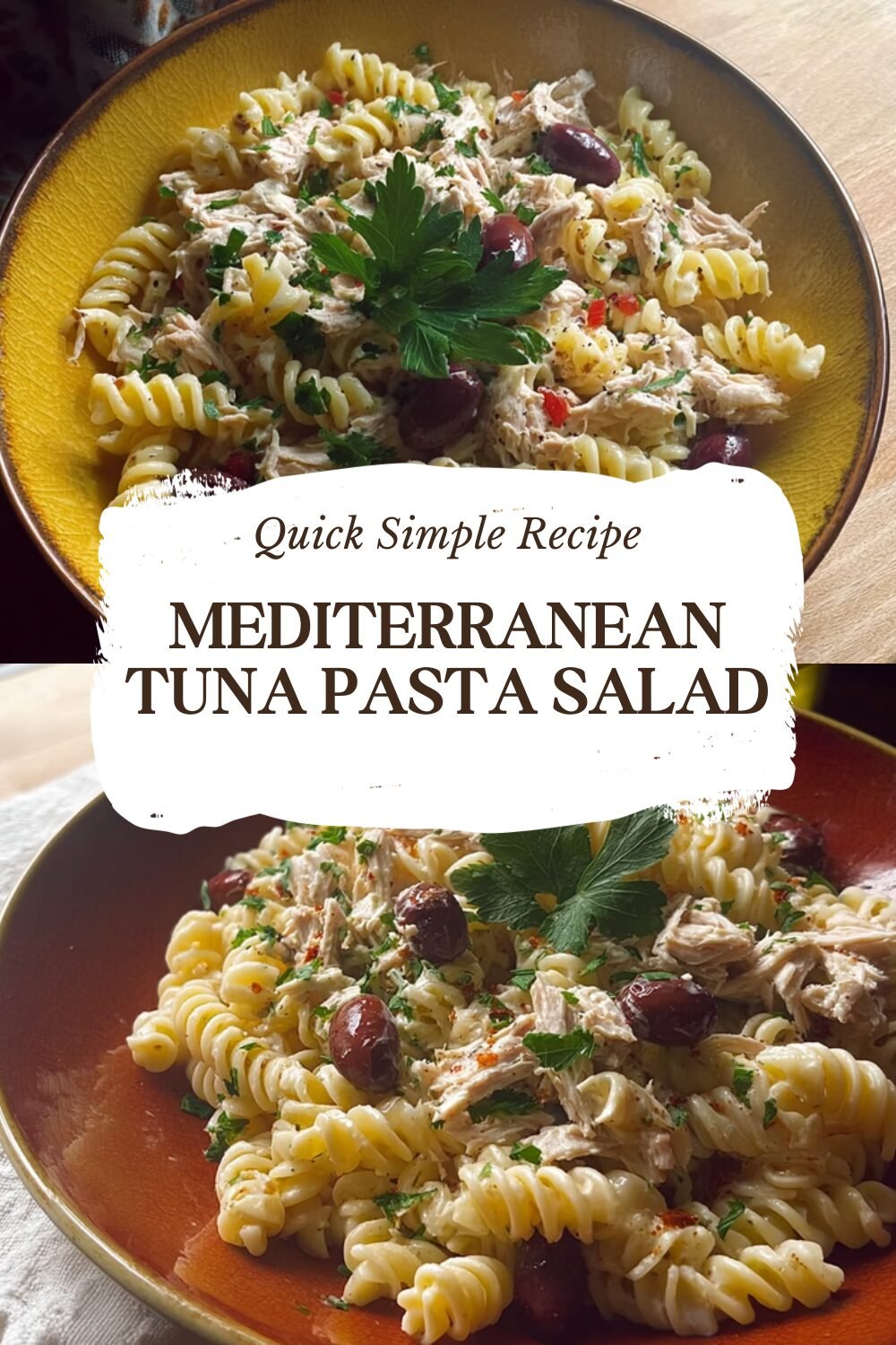 Mediterranean Tuna Pasta Salad
