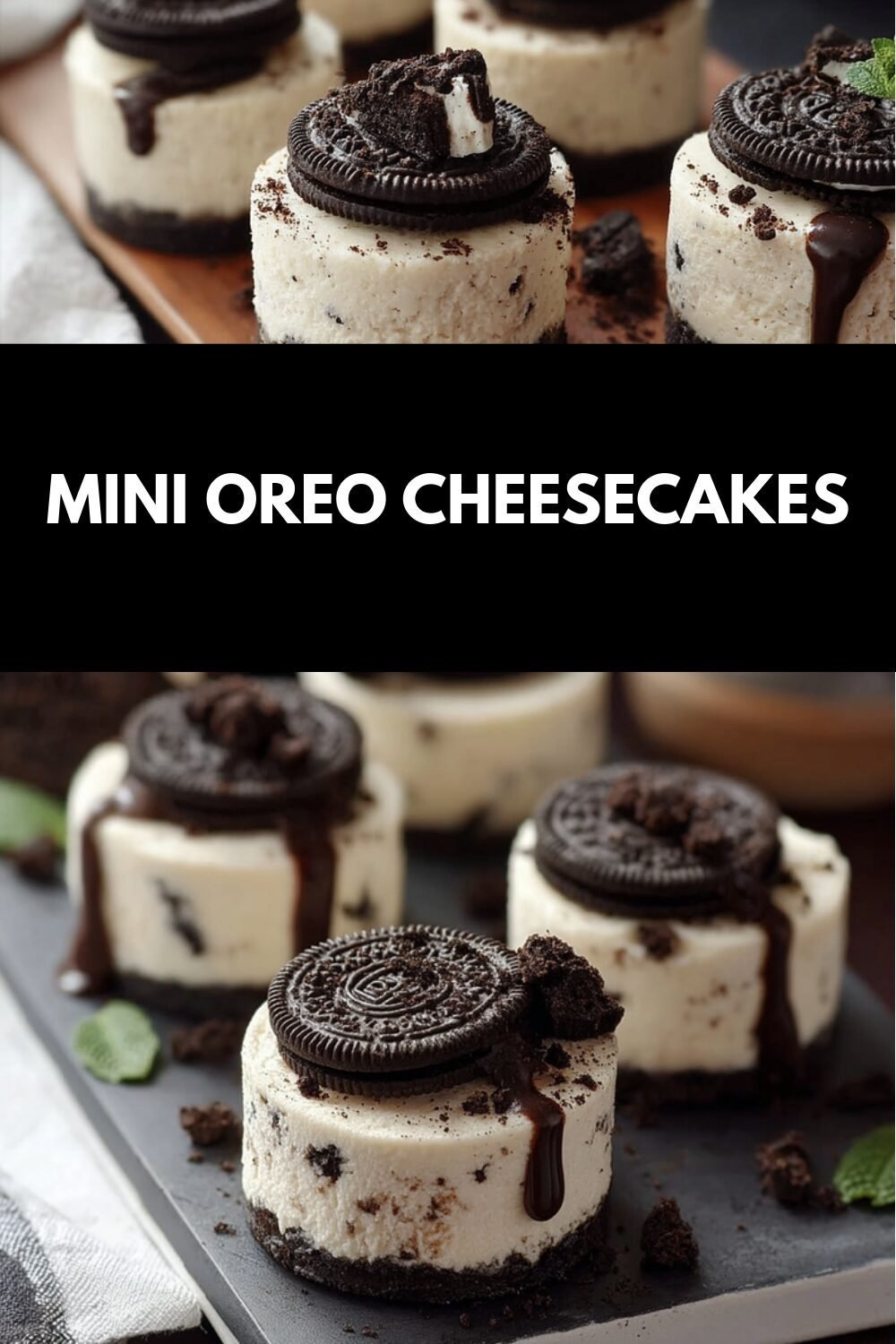 Mini Oreo Cheesecakes