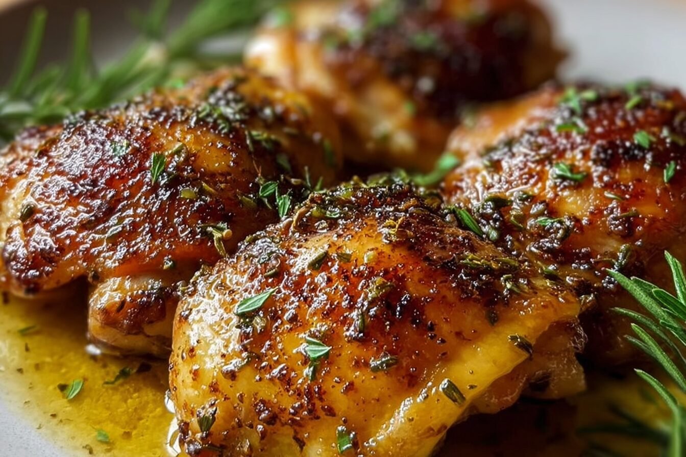 Oven Baked Chicken Thighs