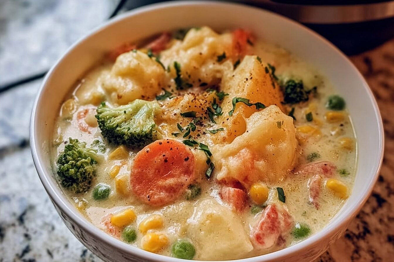 Pressure Cooker Creamy Vegetable
