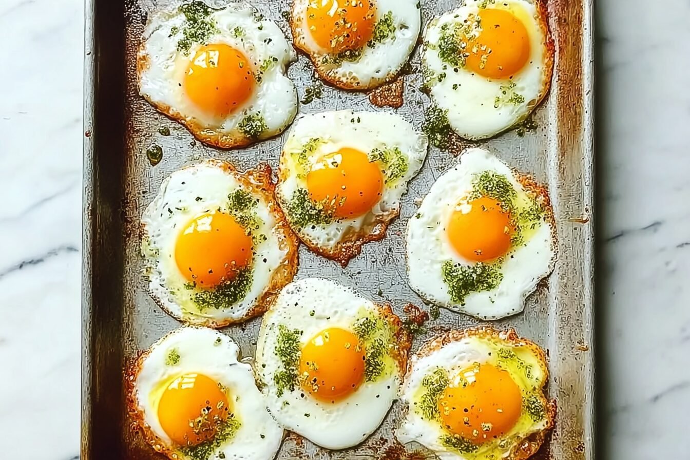 Sheet Pan Fried Eggs