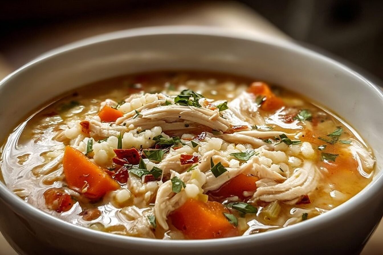 Shredded Chicken Soup