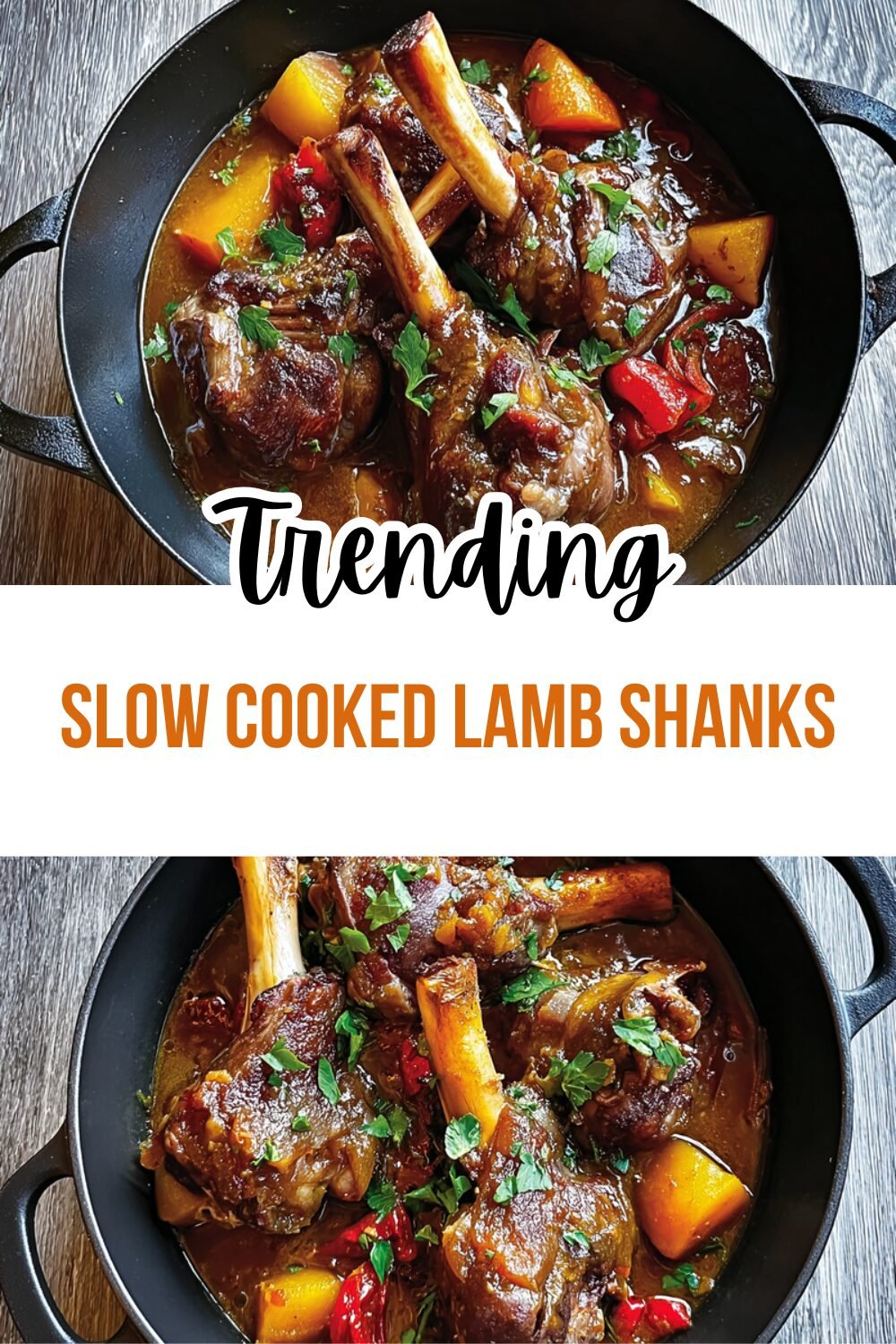 Slow Cooked Lamb Shanks
