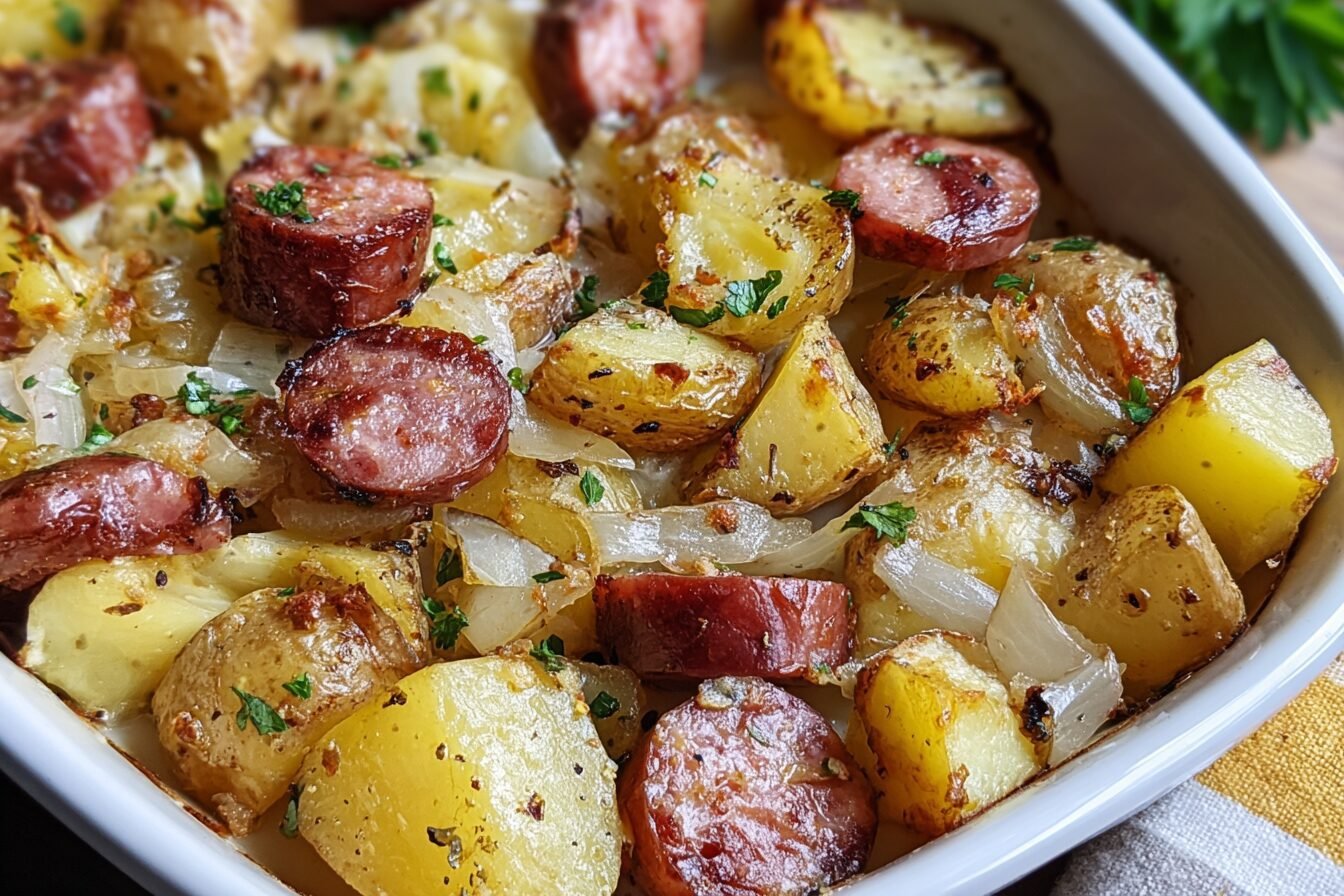 Smoked Sausage Potato Bake