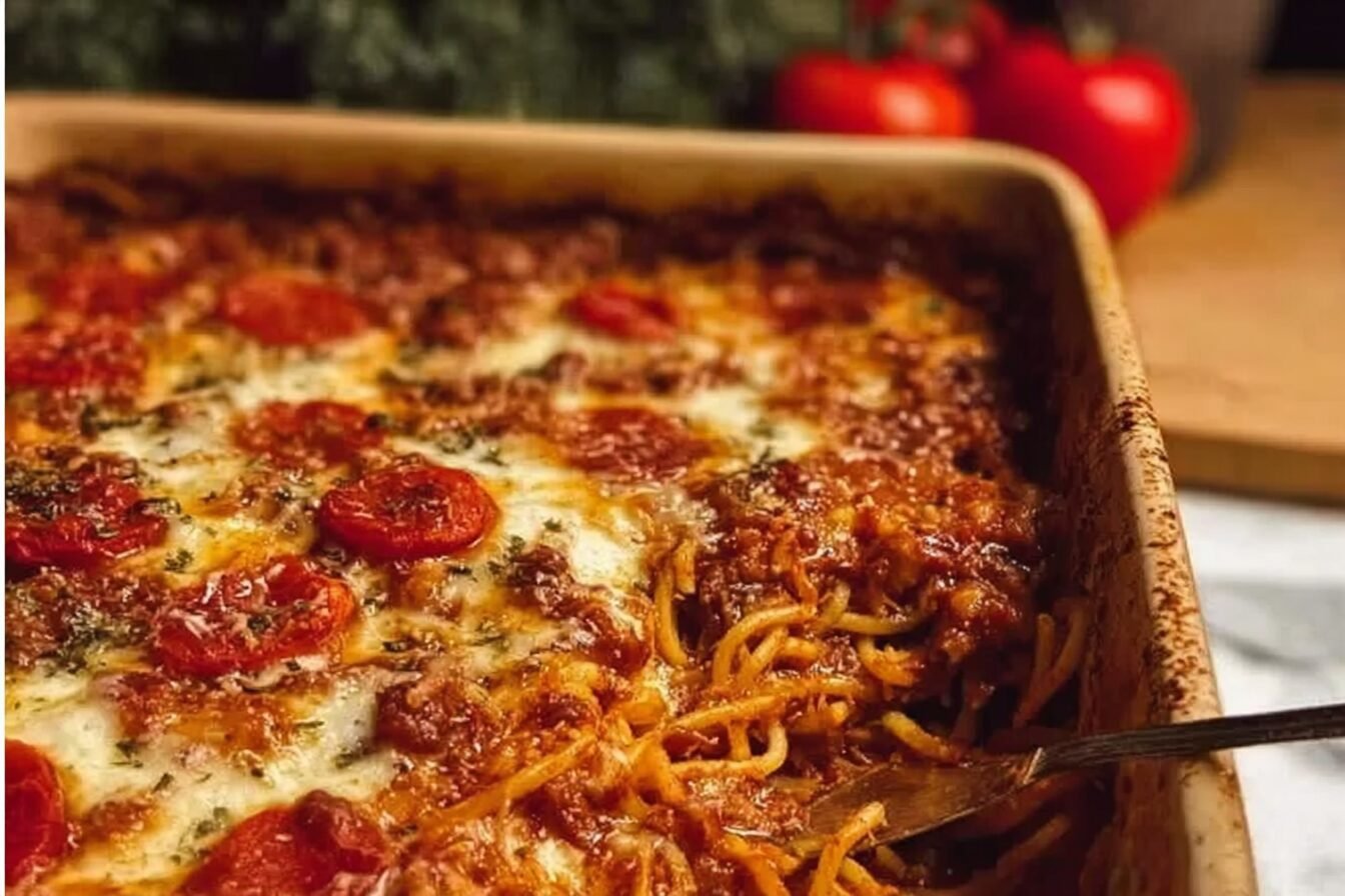 Southern Baked Spaghetti Casserole
