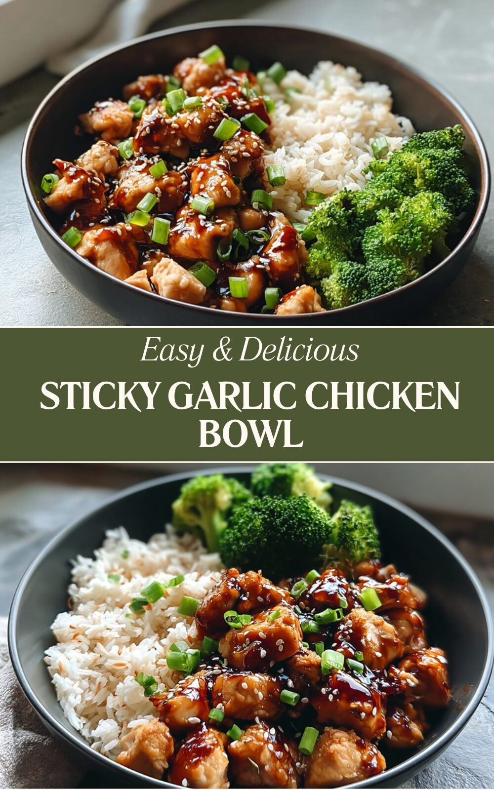 Sticky Garlic Chicken Bowl