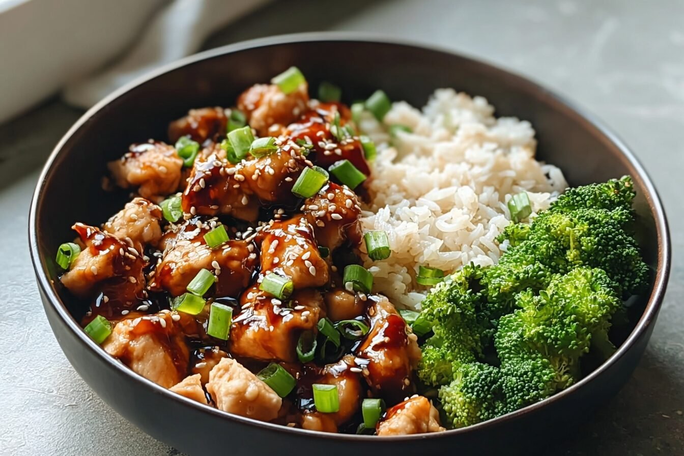 Sticky Garlic Chicken Bowl