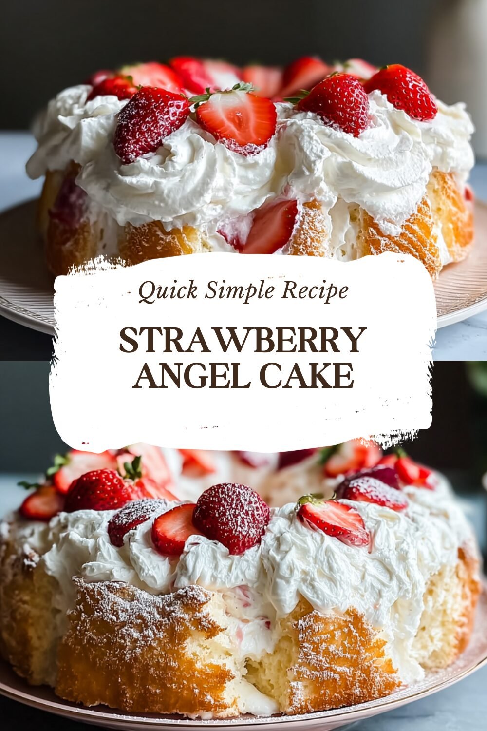Strawberry Angel Cake