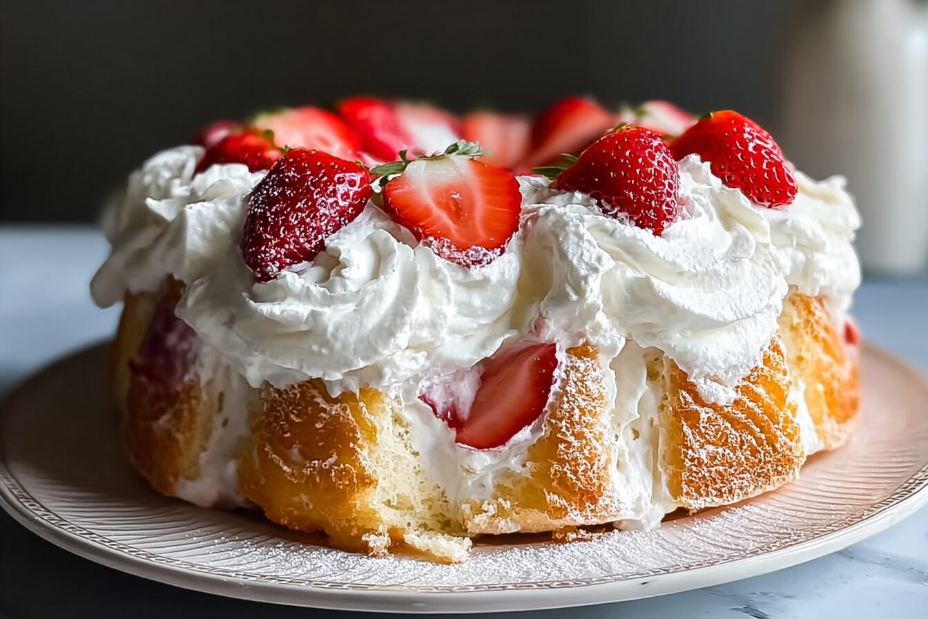 Strawberry Angel Cake